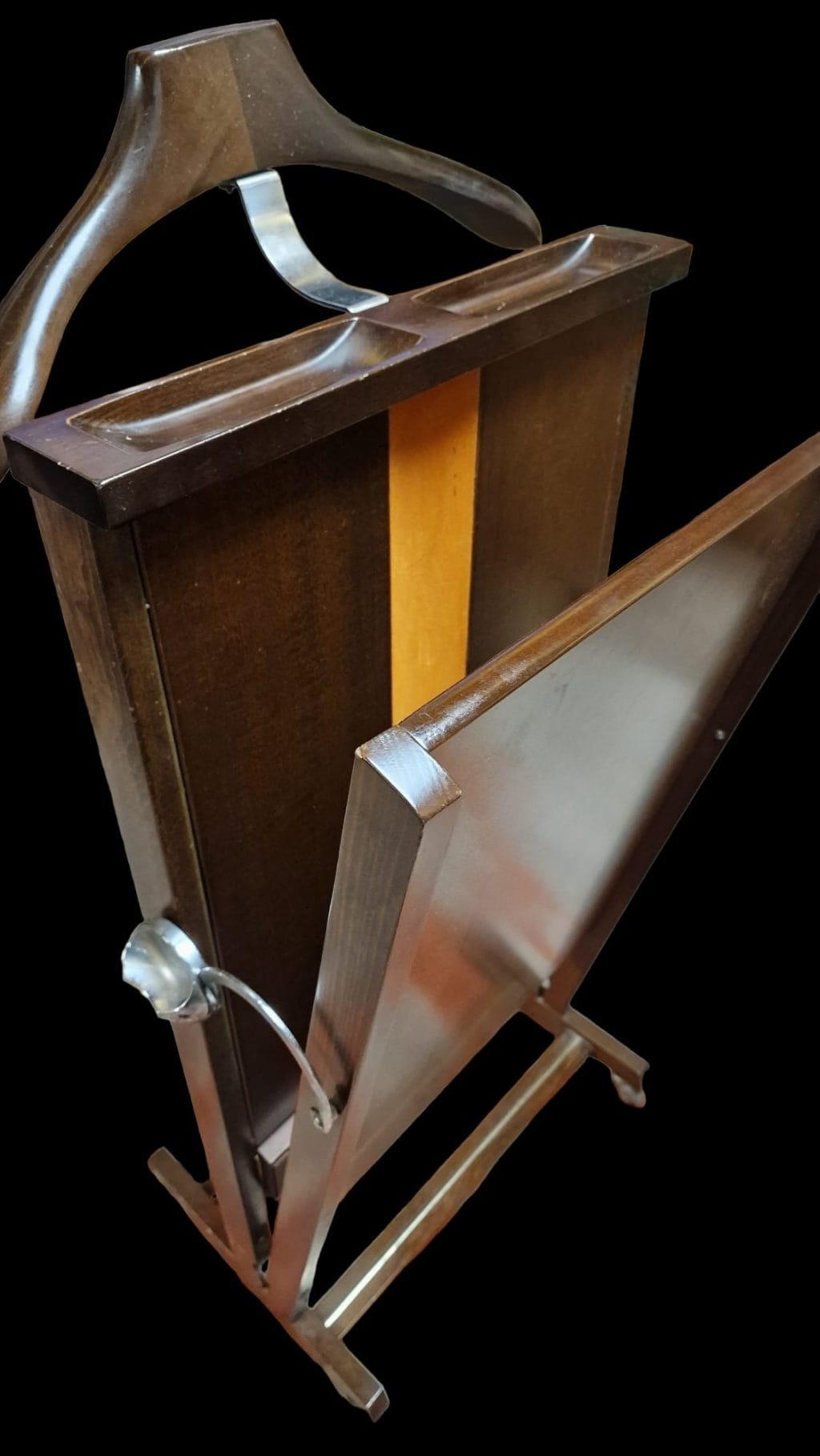 servo muto stiracalzoni vintage in legno in buone condizioni