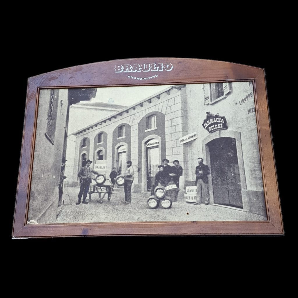 40276.jpg Quadro pubblicitario Amaro Braulio (fotografia d'epoca)