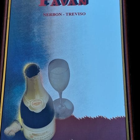 Insegna pubblicitaria a specchio Vini Pavan