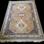 40279.jpg Tappeto meccanico con disegno in stile Tabriz — fabbricazione nazionale