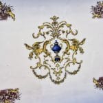9002167_3.jpg Vassoio in porcellana rettangolare con manici, stile Vintage style, 40 cm, decorato finemente