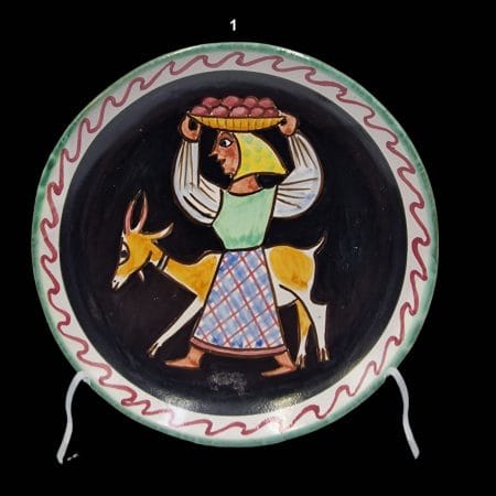 Piatto in ceramica di Vietri firmato