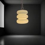 40400_2.jpg Lampadario vintage anni ’60 in vetro di Murano con catena in acciaio