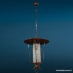 40438_1_3 Lampadario a lanterna in ottone e rame, una luce