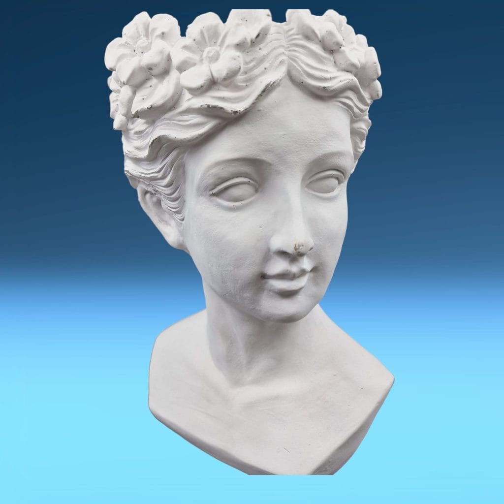Testina portavaso bianca