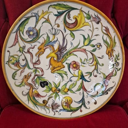 Piatto in ceramica Fiorenza - grande da appendere