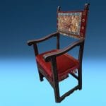 04571_3.jpg Scopri l'eleganza senza tempo della poltroncina rustica a cartella in noce del XVII secolo, completa di certificato di autenticità.