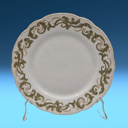 Due piattini Syracuse China, marchiati (cinesi)