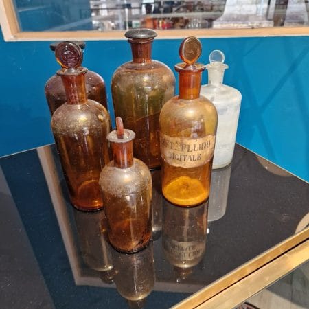 Set di 6 vasi da farmacia in vetro soffiato – collezione mista
