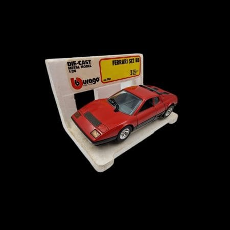 Modellino Ferrari 512 BB Burago in scala 1:24 con scatola