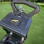 carrellino da golf pieghevole Powacaddy Twin Line 2 nero in condizioni eccellenti