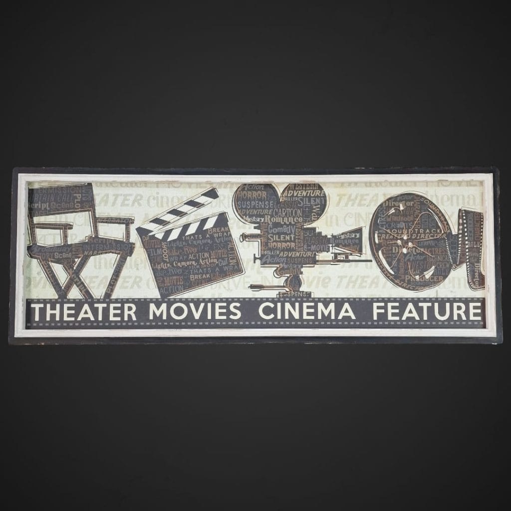 40755.jpg Quadretto decorativo a tema cinema