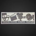 40755.jpg Quadretto decorativo a tema cinema