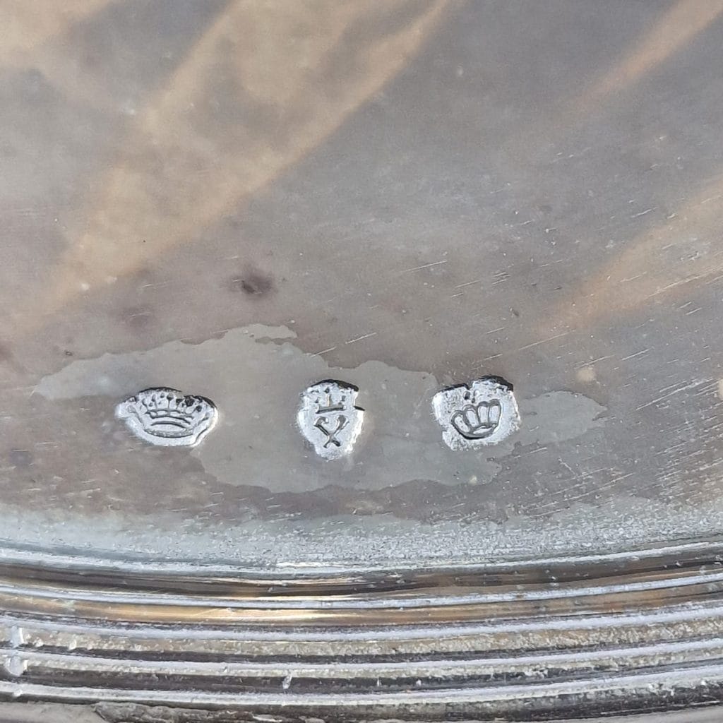 Rari sottopiatto Cosulich Line anni '30 in lega d'argento