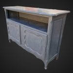 40777.jpg Credenzina provenzale 2 ante in stile shabby chic grigio