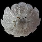Lampadario soffitto Rex Barovier e Toso grande in cristallo di Murano