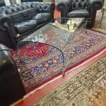 Coffee table Fiam modello Genio in vetro curvato, design firmato Iosa Ghini, in condizioni perfette