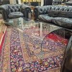 Coffee table Fiam modello Genio in vetro curvato, design firmato Iosa Ghini, in condizioni perfette