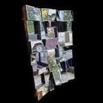 Specchio Involuto Kare Design con specchi molati su supporto in legno