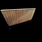 38275_4.jpg Divano vintage midcentury con piedini in ottone e tessuto originale