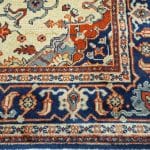 Tappeto in lana bulgaro annodato a mano stile Tabriz con certificato