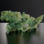 40978_5.jpg Scultura con cavalli in giada verde, artigianato unico
