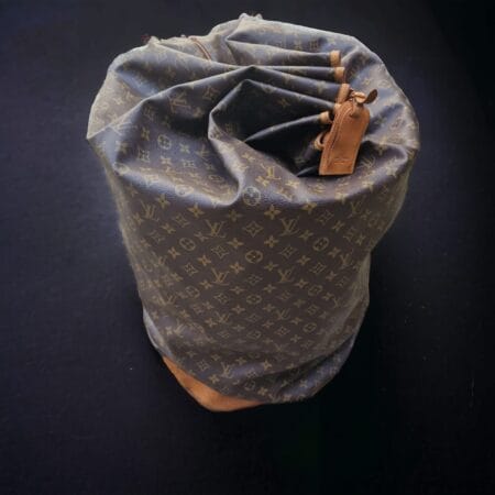 sacca da vela originale Louis Vuitton anni '80 in tela monogramma