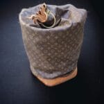 sacca da vela originale Louis Vuitton anni '80 in tela monogramma
