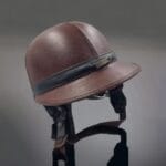Casco Belstaff originale anni 80 in pelle vintage, in ottime condizioni