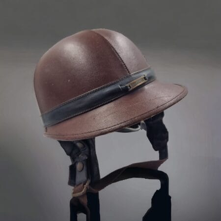 Casco Belstaff originale anni 80 in pelle vintage, in ottime condizioni