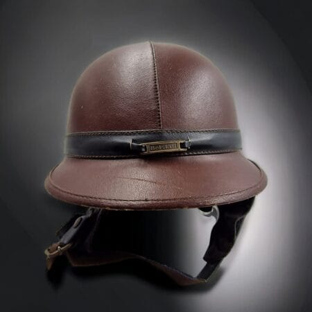 Casco Belstaff originale anni 80 in pelle vintage, in ottime condizioni