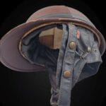 Casco Belstaff originale anni 80 in pelle vintage, in ottime condizioni