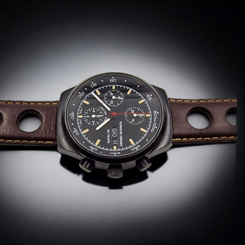 Orologio da Polso Porsche Design 25° Tiratura Limitata - Edizione limitata, cronografo, acciaio brunito, cinturino in pelle