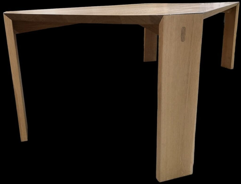 Tavolo design in rovere naturale massello