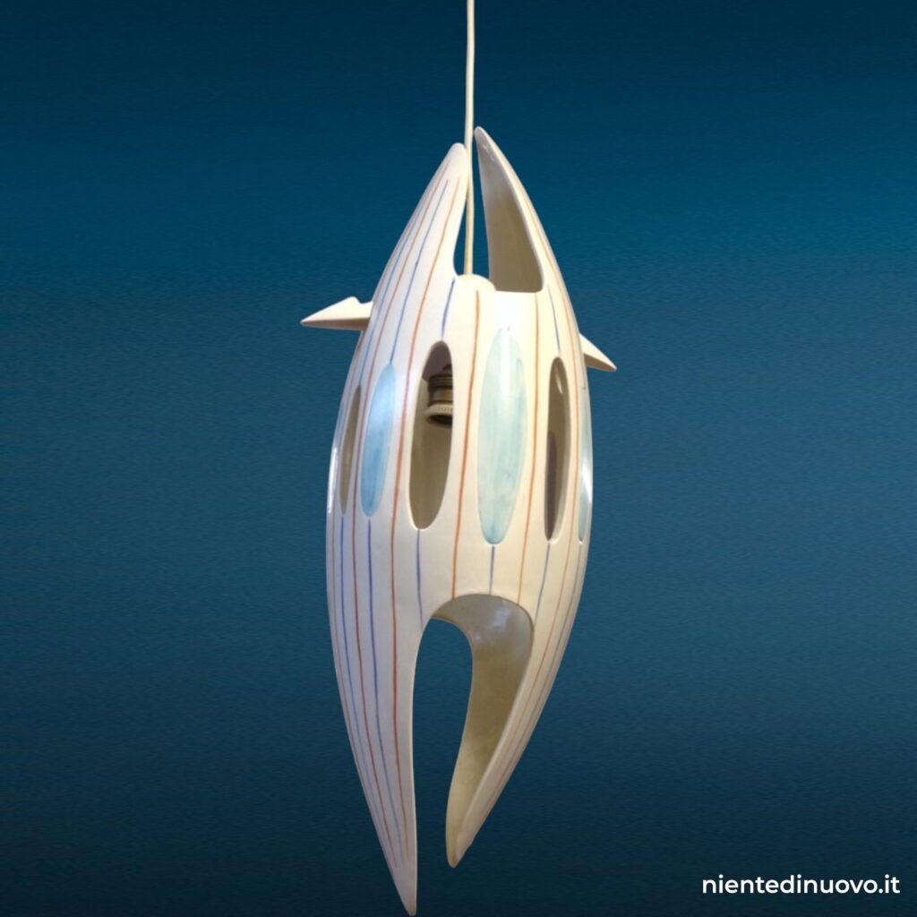 Lampadario Alcyone anni 60 - lampadario vintage policromo