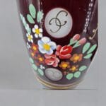 41071_4.jpg Splendido calice in vetro di Bohemia decorato a mano con motivi floreali e dettagli dorati, perfetto per aggiungere eleganza alla tua tavola.