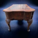41055_3.jpg Antico scrittoio inglese con 5 cassetti e piano in pelle