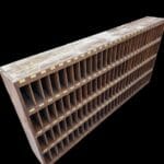 Bacheca da reception robusta in stile industriale