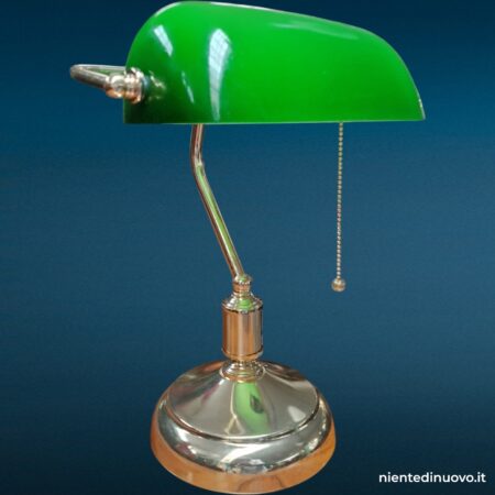 Lampada ministeriale vetro tegola verde