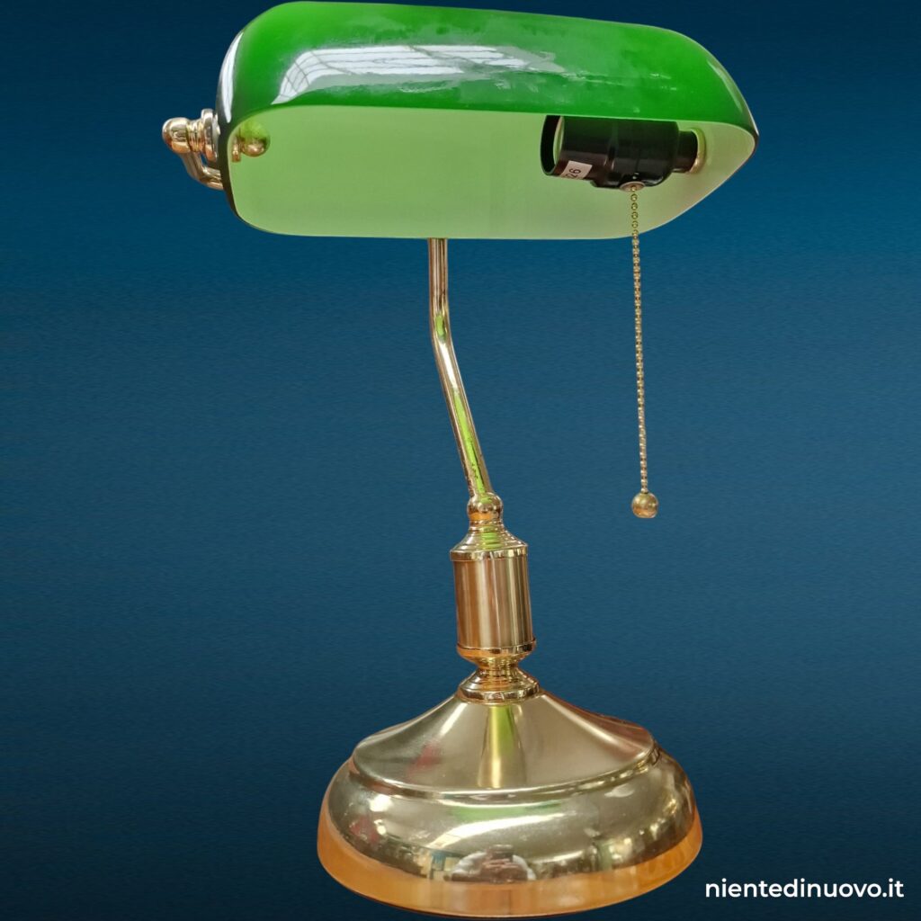 Lampada ministeriale vetro tegola verde