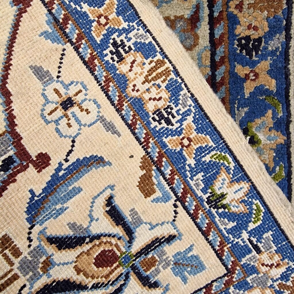 piccolo tappeto persiano Nain 57x75