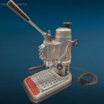 41147.jpg Vecchia macchina del caffè Cimbali a leva MicroCimbali con accessori