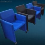 Poltroncina pieghevole ROOTA DEKO design Buzzatti e Rocchi, pieghevole e versatile.