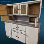 41202_5.jpg Credenza della nonna anni 50 restaurata, con vetri stampati originali e ampi vani portaoggetti.