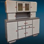 41202_6.jpg Credenza della nonna anni 50 restaurata, con vetri stampati originali e ampi vani portaoggetti.