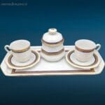 41203.jpg Servizio da caffè tête-à-tête in porcellana Winterling, decorato con oro zecchino, in condizioni perfette.