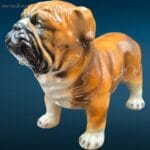 Cagnolino boxer in ceramica di Bassano, eccellenti condizioni