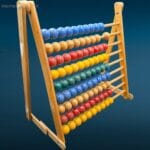 41234_2.jpg Pallottoliere in legno colorato pieghevole con design vivace e vintage
