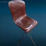 41236.jpg Poltroncina Pagholz vintage anni ’50 con base regolabile in altezza.