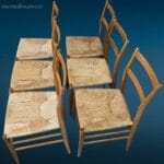 Set da sei sedie Cassina Gio Ponti, originali, in eccellenti condizioni estetiche e strutturali, con design classico e intramontabile.